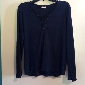 Cotton with Lace and crushed velvet tie shirt